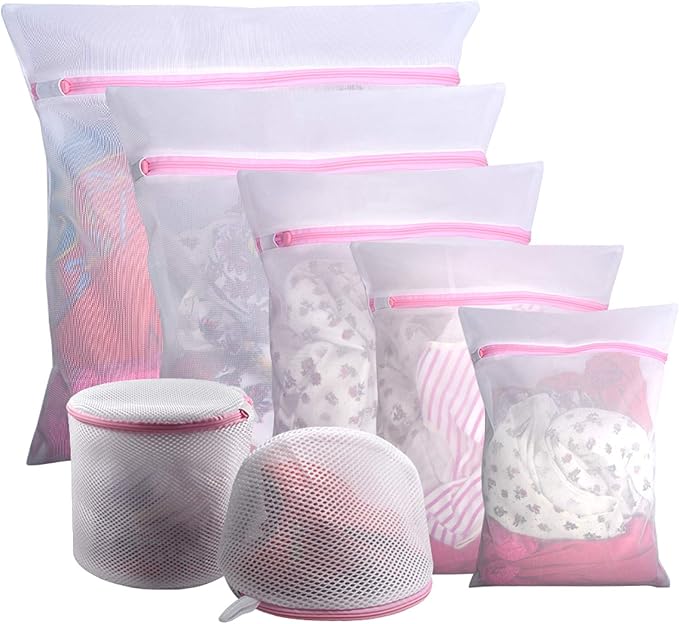 GOGOODA 7Pcs Mesh Laundry Bags for Delicates with